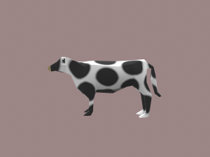 cow cartoon Modelo 3D
