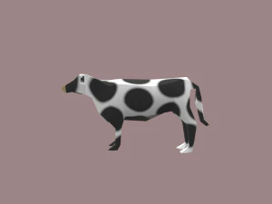 cow cartoon 3D Model
