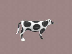 cow cartoon Modelo 3D