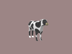 cow cartoon Modelo 3D