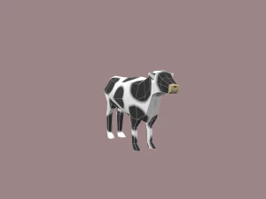 cow cartoon 3D Model