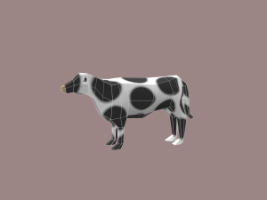 cow cartoon Modelo 3D