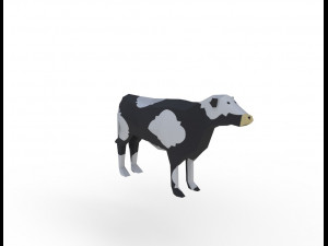 cow cartoon - 02 3D Model