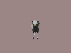 cow cartoon - 02 3D 모델