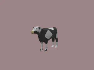cow cartoon - 02 3D Model