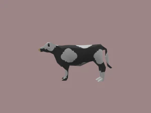cow cartoon - 02 3D Model
