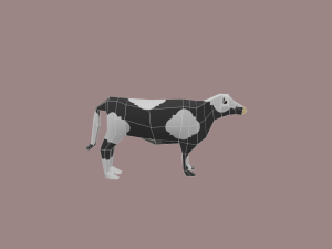 cow cartoon - 02 3D 모델