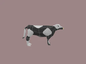 cow cartoon - 02 3D Model