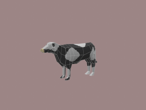 cow cartoon - 02 3D 모델