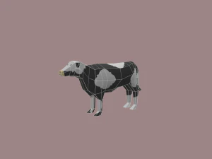 cow cartoon - 02 3D Model