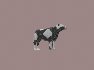 cow cartoon - 02 3D 모델