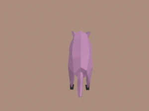 pig low poly 3D Model
