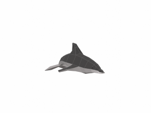 dolphin low poly 3Dモデル