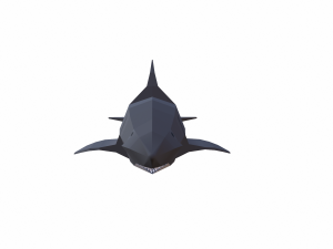 shark cartoon 3D Модель