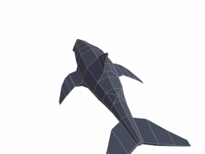 shark cartoon 3D Модель