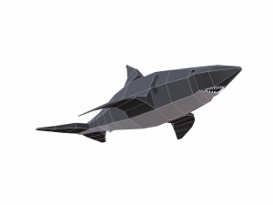 shark cartoon 3D Модель