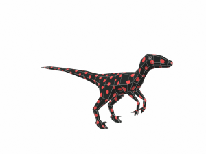 dinosaur low poly Modello 3D