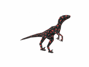 dinosaur low poly Modello 3D
