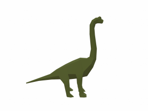 dinosaur brachiosaurus low poly Modello 3D