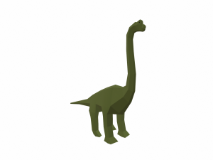 dinosaur brachiosaurus low poly Modello 3D