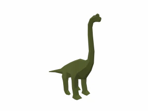 dinosaur brachiosaurus low poly 3D Model