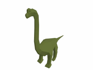 dinosaur brachiosaurus low poly 3D Model