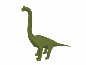 dinosaur brachiosaurus low poly Modello 3D