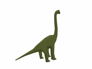 dinosaur brachiosaurus low poly Modello 3D