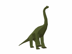 dinosaur brachiosaurus low poly Modello 3D