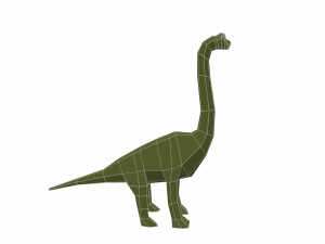 dinosaur brachiosaurus low poly Modello 3D