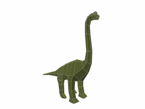 dinosaur brachiosaurus low poly Modello 3D