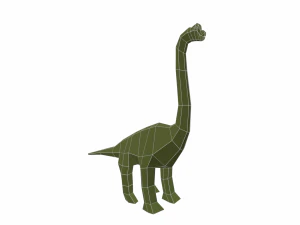 dinosaur brachiosaurus low poly 3D Model
