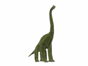 dinosaur brachiosaurus low poly Modello 3D