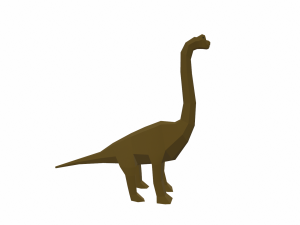 dinosaur brachiosaurus low poly 3D Model