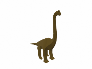 dinosaur brachiosaurus low poly 3D Model