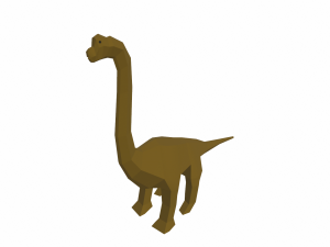 dinosaur brachiosaurus low poly 3D Model