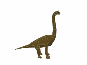 dinosaur brachiosaurus low poly 3D Model