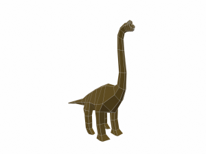dinosaur brachiosaurus low poly 3D Model