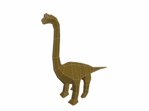 dinosaur brachiosaurus low poly 3D Model