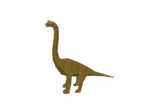 dinosaur brachiosaurus low poly 3D Model