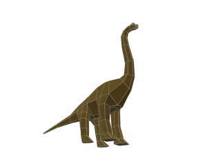 dinosaur brachiosaurus low poly 3D Model