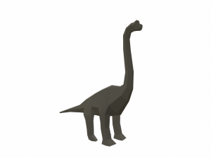 dinosaur brachiosaurus low poly 3D Модель