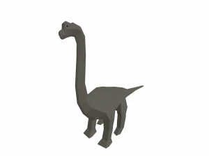 dinosaur brachiosaurus low poly 3D Model