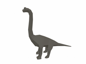 dinosaur brachiosaurus low poly 3D Модель