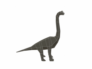 dinosaur brachiosaurus low poly 3D Модель