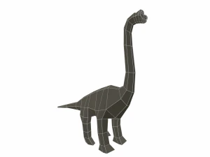 dinosaur brachiosaurus low poly 3D Model