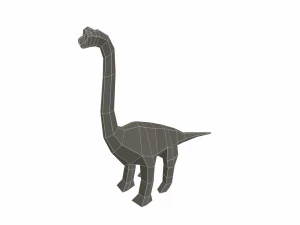dinosaur brachiosaurus low poly 3D Model