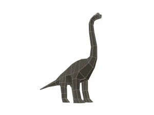 dinosaur brachiosaurus low poly 3D Model