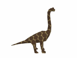 dinosaur brachiosaurus low poly 3D Model