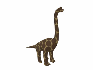 dinosaur brachiosaurus low poly 3D Model